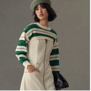 Maeve Knit Striped Shrug